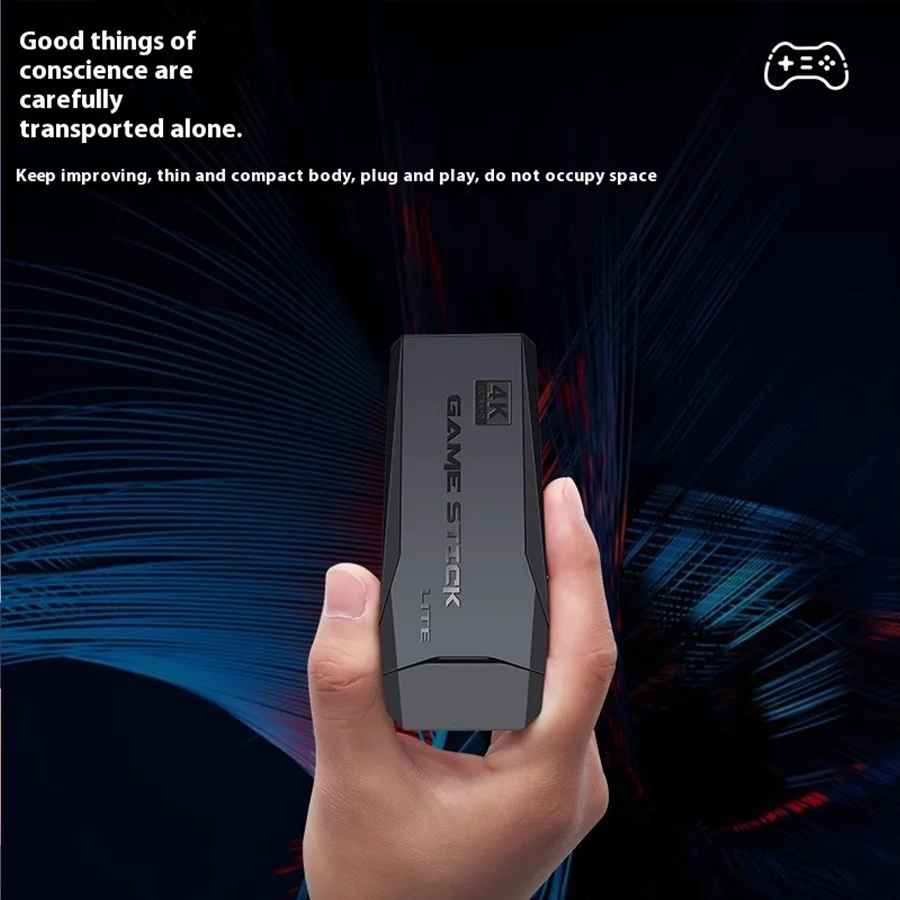 M8 Retro Gaming Console & Game Stick Pro - 20,000+ Classic Video Games, 23 Emulators, Dual Wireless Controllers, 4K HDMI Output, Plug & Play, Compatible with TV, PC, Projector, 64GB