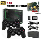 M8 Retro Gaming Console & Game Stick Pro - 20,000+ Classic Video Games, 23 Emulators, Dual Wireless Controllers, 4K HDMI Output, Plug & Play, Compatible with TV, PC, Projector, 64GB