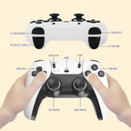 Wireless Retro Game Console Stick with 40000+ Games, Video Game Console 23+ Emulators Classic Games, 4K HDMI Output for TV, Plug & Play Retro Gaming Stick with Dual 2.4G Controllers