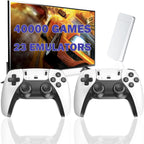 Wireless Retro Game Console Stick with 40000+ Games, Video Game Console 23+ Emulators Classic Games, 4K HDMI Output for TV, Plug & Play Retro Gaming Stick with Dual 2.4G Controllers